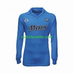 Jalkapallo Pelipaitoja Napoli 1989 1990 Retro Mies Kotipeliasu Pitkähihainen