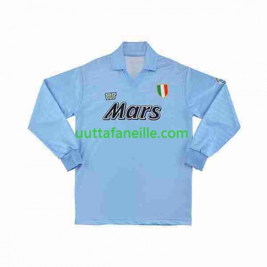 Jalkapallo Pelipaitoja Napoli 1990 1991 Retro Mies Kotipeliasu Pitkähihainen