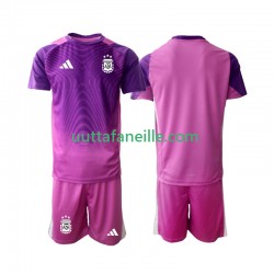 Jalkapallo Pelipaitoja Argentiina Maalivahti Lasten Kotipeliasu 2025 Lyhythihainen