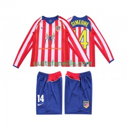 Jalkapallo Pelipaitoja Atlético Madrid SIMEONE 14 2005 Retro Lasten Kotipeliasu 2004 Pitkähihainen