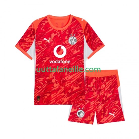 Jalkapallo Pelipaitoja Borussia Dortmund Maalivahti Lasten Vieraspeliasu 2025-2026 Lyhythihainen