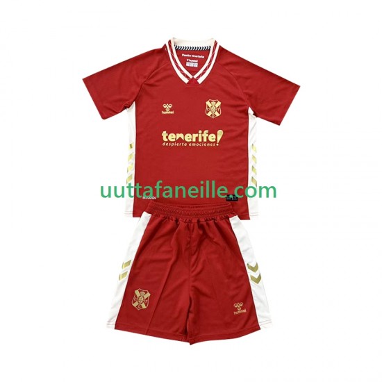 Jalkapallo Pelipaitoja CD Tenerife Lasten Vieraspeliasu 2025-2026 Lyhythihainen