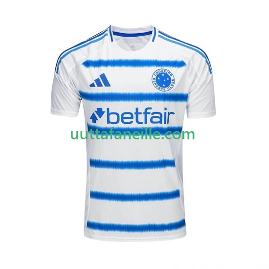 Jalkapallo Pelipaitoja Cruzeiro Mies Vieraspeliasu 2025-2026 Lyhythihainen