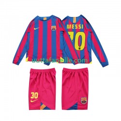 Jalkapallo Pelipaitoja FC Barcelona Lionel Messi 10 2005 Retro Lasten Kotipeliasu 2006 Pitkähihainen