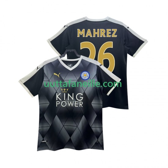 Jalkapallo Pelipaitoja Leicester City MAHREZ 26 2014 2015 Retro Mies Vieraspeliasu Lyhythihainen