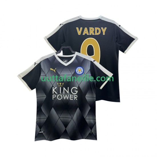 Jalkapallo Pelipaitoja Leicester City VARDY 9 2014 2015 Retro Mies Vieraspeliasu Lyhythihainen