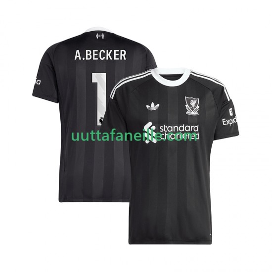 Jalkapallo Pelipaitoja Liverpool Alisson Becker 1 Maalivahti Mies Neljäs peliasu 2025-2026 Lyhythihainen