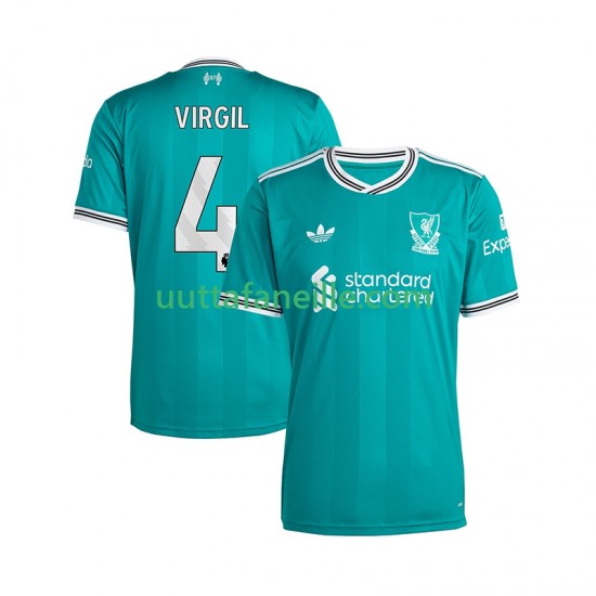 Jalkapallo Pelipaitoja Liverpool Virgil van Dijk 4 Mies Kolmas peliasu 2025-2026 Lyhythihainen