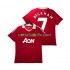 Jalkapallo Pelipaitoja Manchester United BECKHAM 7 Retro Mies Kotipeliasu 2011 2010 Lyhythihainen
