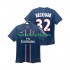 Jalkapallo Pelipaitoja Paris Saint-Germain BECKHAM 32 2012 2013 Retro Mies Kotipeliasu Lyhythihainen
