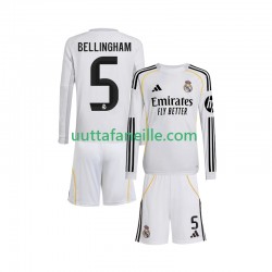 Jalkapallo Pelipaitoja Real Madrid Jude Bellingham 5 Lasten Kotipeliasu 2025-2026 Pitkähihainen