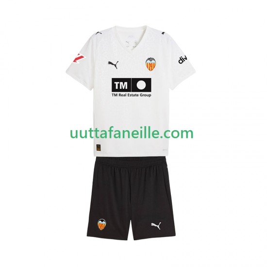 Jalkapallo Pelipaitoja Valencia CF Lasten Kotipeliasu 2025-2026 Lyhythihainen