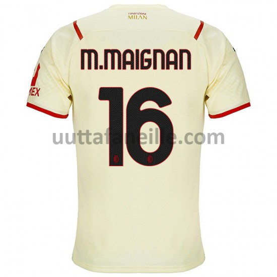 Jalkapallo Pelipaitoja AC Milan Mike Maignan 16 Vieraspeliasu 2021-2022 Lyhythihainen