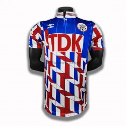Jalkapallo Pelipaitoja AFC Ajax Retro Vieraspeliasu 1990 Lyhythihainen