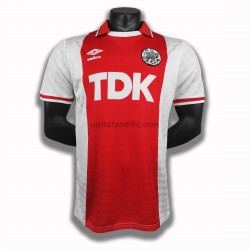 Jalkapallo Pelipaitoja AFC Ajax Retro Kotipeliasu 1990 Lyhythihainen