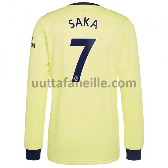 Jalkapallo Pelipaitoja Arsenal Bukayo Saka 7 Vieraspeliasu 2021-2022 Pitkähihainen