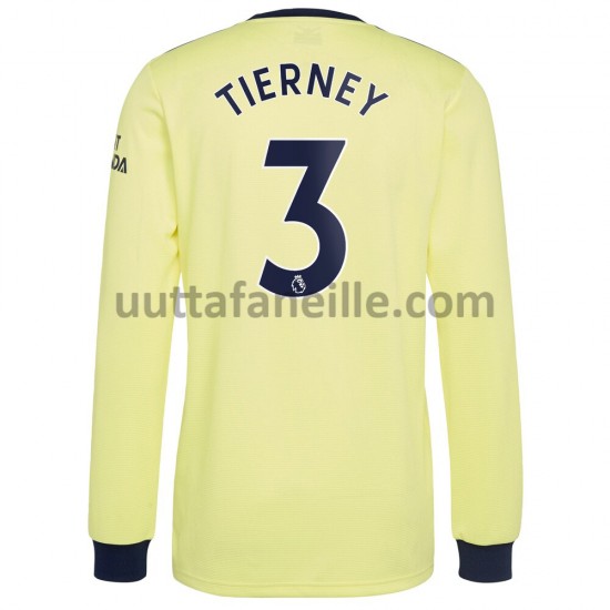 Jalkapallo Pelipaitoja Arsenal Kieran Tierney 3 Vieraspeliasu 2021-2022 Pitkähihainen