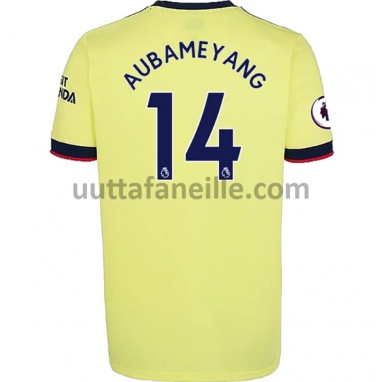 Jalkapallo Pelipaitoja Arsenal Pierre-Emerick Aubameyang 14 Vieraspeliasu 2021-2022 Lyhythihainen