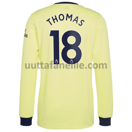 Jalkapallo Pelipaitoja Arsenal Thomas Partey 18 Vieraspeliasu 2021-2022 Pitkähihainen