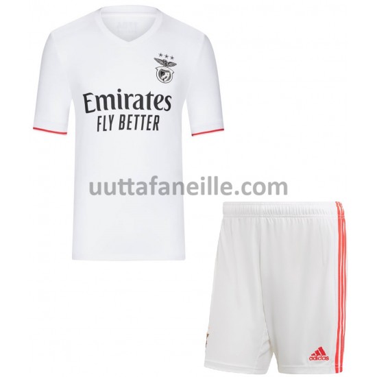 Jalkapallo Pelipaitoja Benfica Lasten Vieraspeliasu 2021-2022 Lyhythihainen