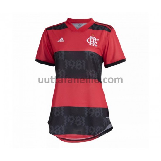 Jalkapallo Pelipaitoja CR Flamengo Nainen Kotipeliasu 2021-2022 Lyhythihainen