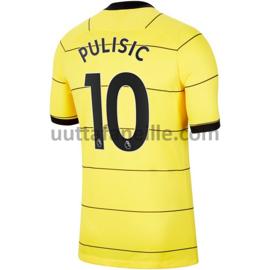 Jalkapallo Pelipaitoja Chelsea Christian Pulisic 10 Vieraspeliasu 2021-2022 Lyhythihainen