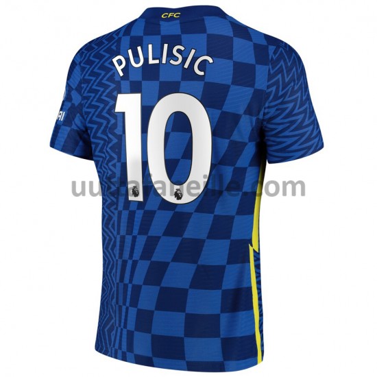 Jalkapallo Pelipaitoja Chelsea Christian Pulisic 10 Kotipeliasu 2021-2022 Lyhythihainen