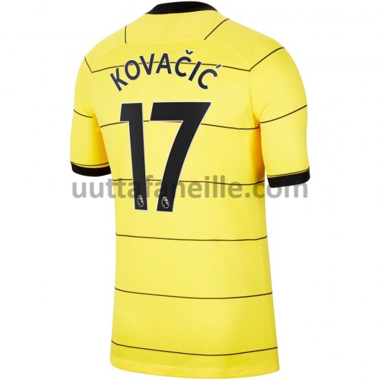 Jalkapallo Pelipaitoja Chelsea Mateo Kovacic 17 Vieraspeliasu 2021-2022 Lyhythihainen