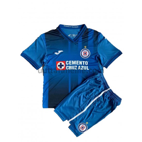 Jalkapallo Pelipaitoja Cruz Azul Lasten Kotipeliasu 2021-2022 Lyhythihainen