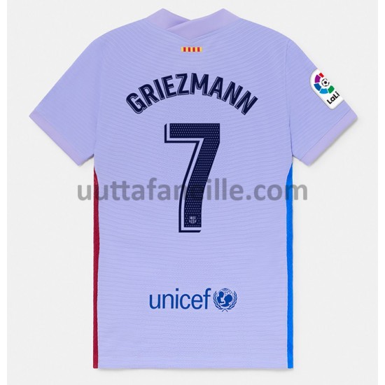 Jalkapallo Pelipaitoja FC Barcelona Antoine Griezmann 7 Vieraspeliasu 2021-2022 Lyhythihainen