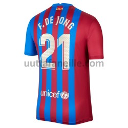 Jalkapallo Pelipaitoja FC Barcelona F.De Jong 21 Kotipeliasu 2021-2022 Lyhythihainen