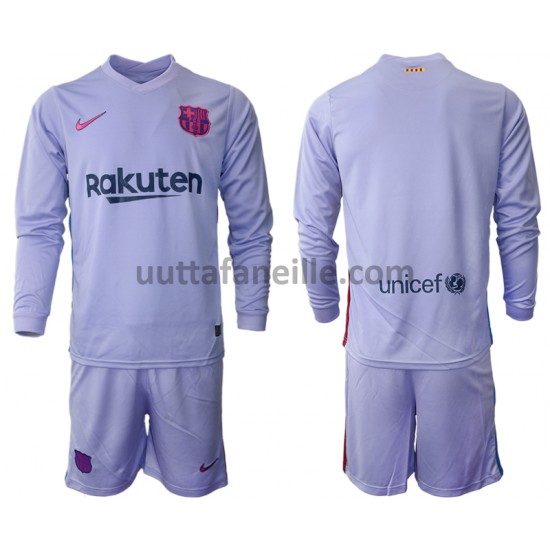 Jalkapallo Pelipaitoja FC Barcelona Lasten Vieraspeliasu 2021-2022 Pitkähihainen