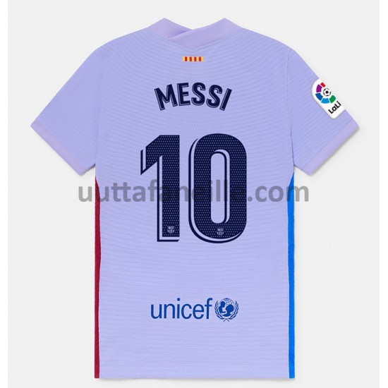 Jalkapallo Pelipaitoja FC Barcelona Lionel Messi 10 Vieraspeliasu 2021-2022 Lyhythihainen