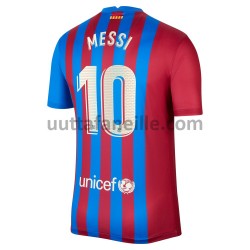Jalkapallo Pelipaitoja FC Barcelona Lionel Messi 10 Kotipeliasu 2021-2022 Lyhythihainen