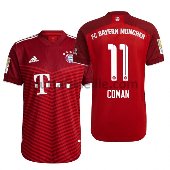 Jalkapallo Pelipaitoja FC Bayern München Kingsley Coman 11 Kotipeliasu 2021-2022 Lyhythihainen