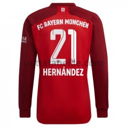 Jalkapallo Pelipaitoja FC Bayern München Lucas Hernandez 21 Kotipeliasu 2021-2022 Pitkähihainen
