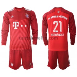Jalkapallo Pelipaitoja FC Bayern München Lucas Hernandez 21 Lasten Kotipeliasu 2021-2022 Pitkähihainen