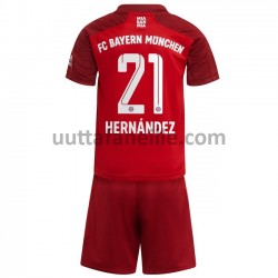 Jalkapallo Pelipaitoja FC Bayern München Lucas Hernandez 21 Lasten Kotipeliasu 2021-2022 Lyhythihainen