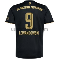 Jalkapallo Pelipaitoja FC Bayern München Robert Lewandowski 9 Vieraspeliasu 2021-2022 Lyhythihainen