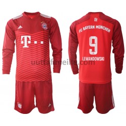 Jalkapallo Pelipaitoja FC Bayern München Robert Lewandowski 9 Lasten Kotipeliasu 2021-2022 Pitkähihainen