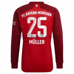 Jalkapallo Pelipaitoja FC Bayern München Thomas Muller 25 Kotipeliasu 2021-2022 Pitkähihainen