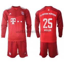 Jalkapallo Pelipaitoja FC Bayern München Thomas Muller 25 Lasten Kotipeliasu 2021-2022 Pitkähihainen