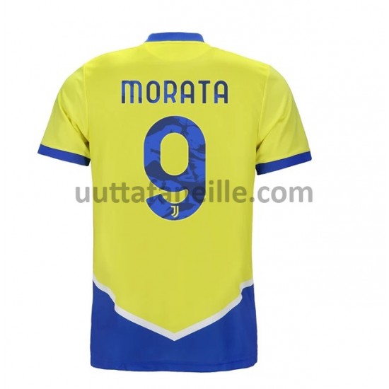 Jalkapallo Pelipaitoja Juventus Alvaro Morata 9 Kolmas peliasu 2021-2022 Lyhythihainen
