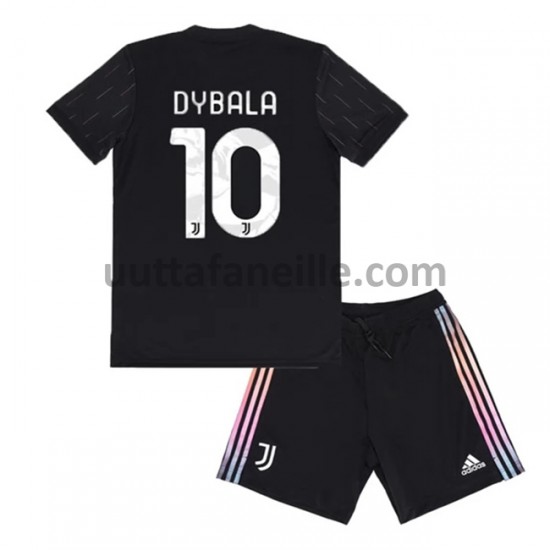 Jalkapallo Pelipaitoja Juventus Paulo Dybala 10 Lasten Vieraspeliasu 2021-2022 Lyhythihainen