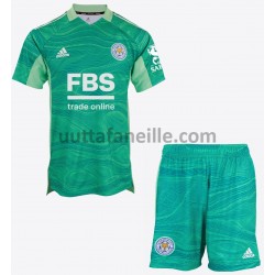 Jalkapallo Pelipaitoja Leicester City Maalivahti Lasten Vieraspeliasu 2021-2022 Lyhythihainen