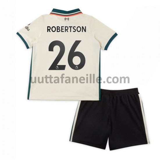 Jalkapallo Pelipaitoja Liverpool Andrew Robertson 26 Lasten Vieraspeliasu 2021-2022 Lyhythihainen