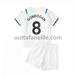 Jalkapallo Pelipaitoja Manchester City Ilkay Gundogan 8 Lasten Vieraspeliasu 2021-2022 Lyhythihainen