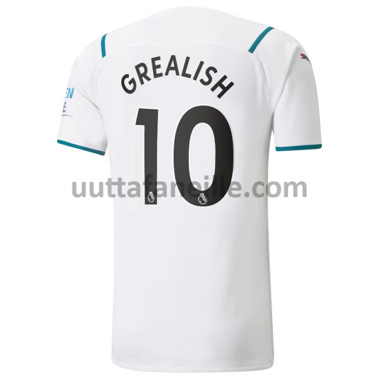 Jalkapallo Pelipaitoja Manchester City Jack Grealish 10 Vieraspeliasu 2021-2022 Lyhythihainen