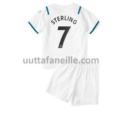Jalkapallo Pelipaitoja Manchester City Raheem Sterling 7 Lasten Vieraspeliasu 2021-2022 Lyhythihainen