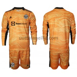 Jalkapallo Pelipaitoja Manchester United Maalivahti Lasten Kotipeliasu 2021-2022 Pitkähihainen